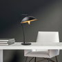 Opviq Epika - 12250 Lámpara de mesa negra y dorada